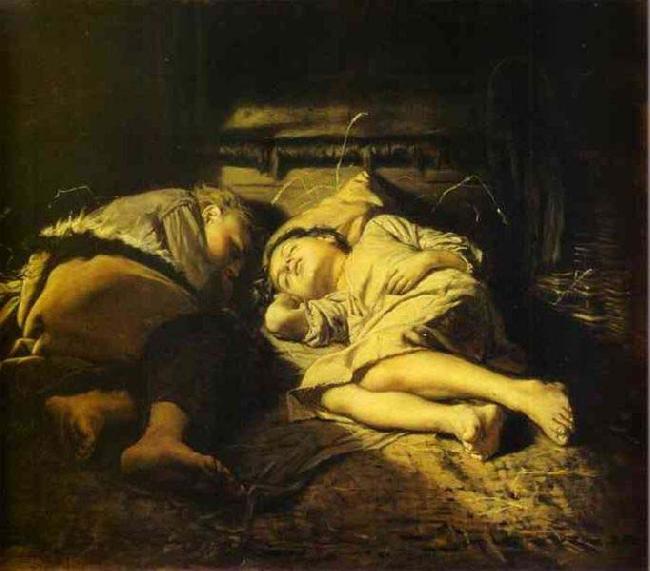 Vasily Perov Sleeping children